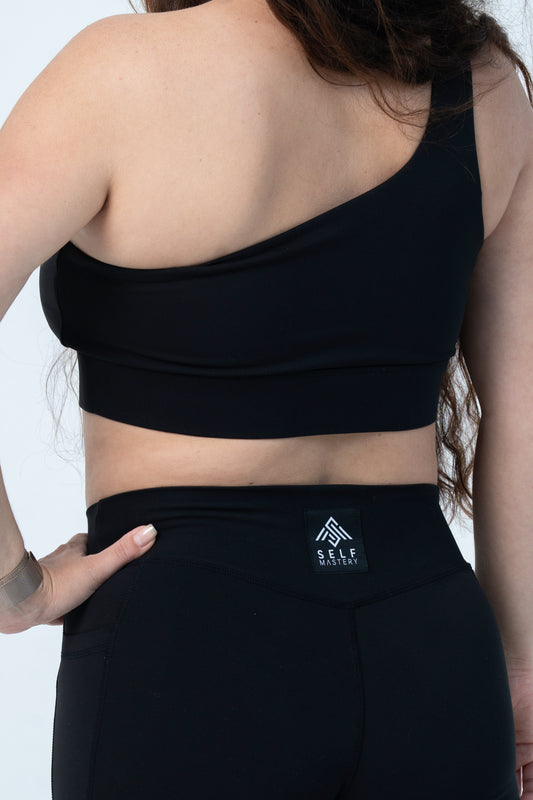 One Shoulder Sports Bra