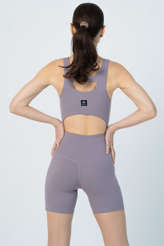 Short Jumpsuit in Light Purple